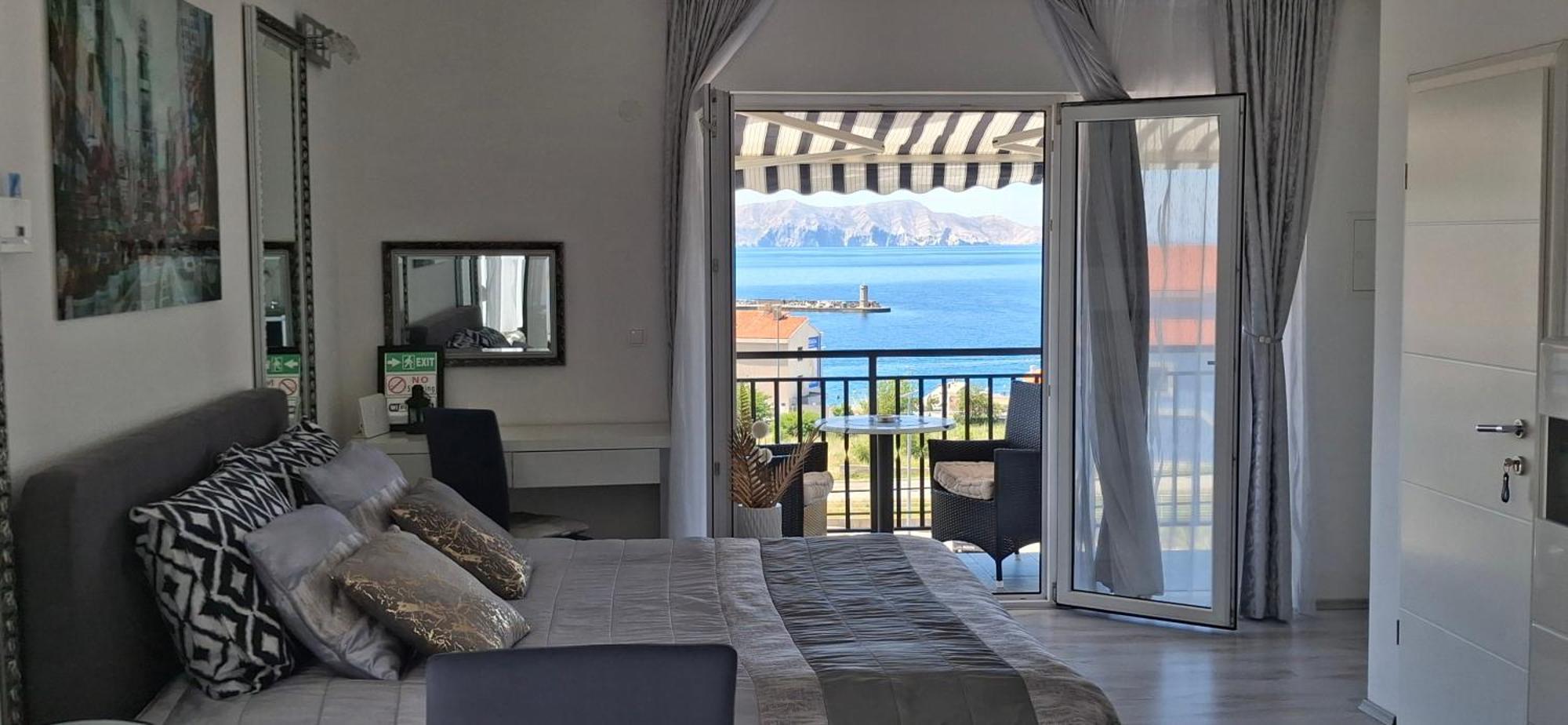 Beautyful Sea View 6 Luxury Studio Danijela Senj  Bagian luar foto