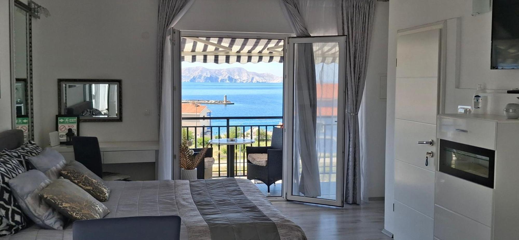 Beautyful Sea View 6 Luxury Studio Danijela Senj  Bagian luar foto